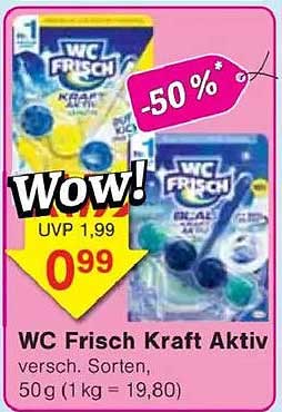 WC Frisch Kraft Aktiv, 50g, verschiedene Sorten