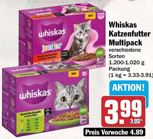 Whiskas Katzenfutter Multipack