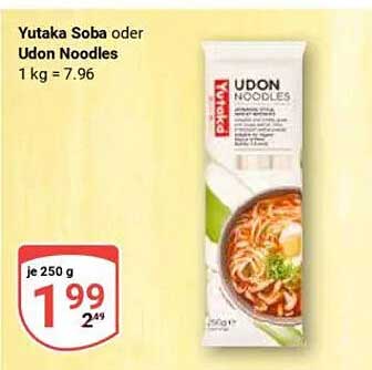 Yutaka Soba oder Udon Noodles 250 g