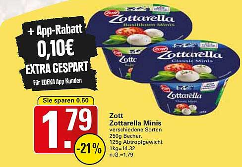 Zott Zottarella Minis – Verschiedene Sorten im Angebot