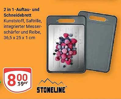 2 in 1 -Aufbau- und Schneidebrett