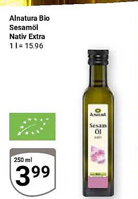 Alnatura Bio Sesamöl Nativ Extra