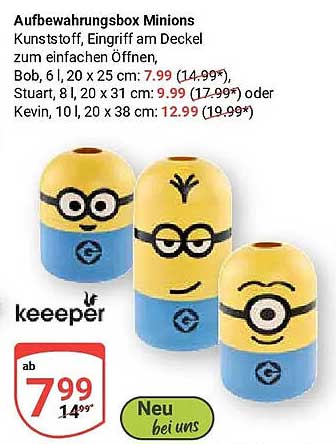 Aufbewahrungsbox Minions