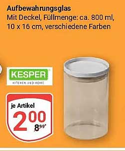 Aufbewahrungsglas