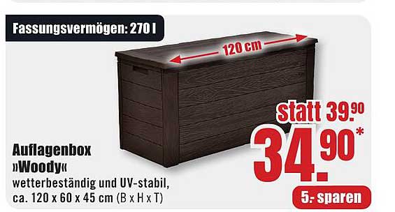 Auflagenbox „Woody“