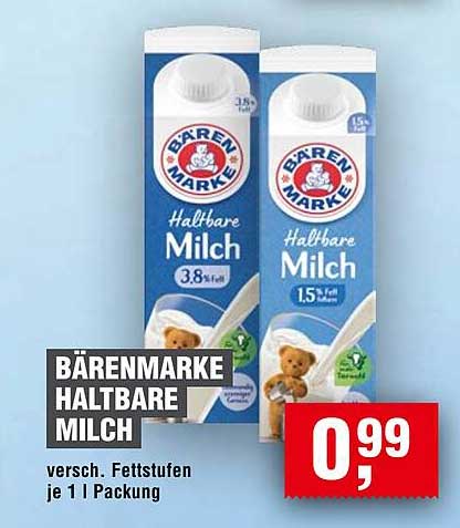 BÄRENMARKE HALTBARE MILCH