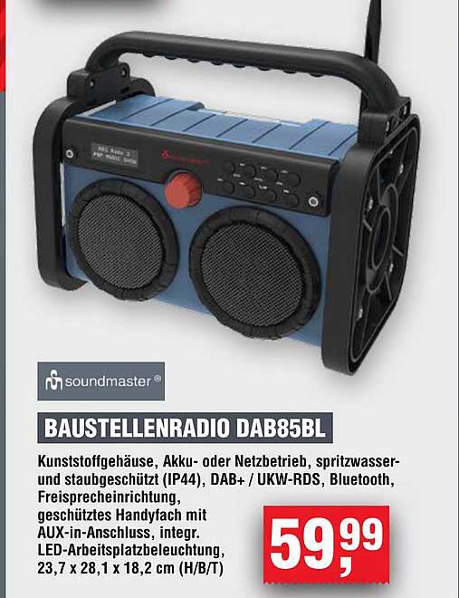 BAUSTELLENRADIO DAB85BL