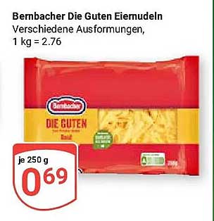 Bernbacher Die Guten Eiernudeln