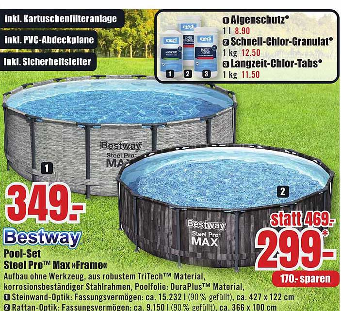 Bestway Pool-Set Steel Pro™ Max »Frame«
