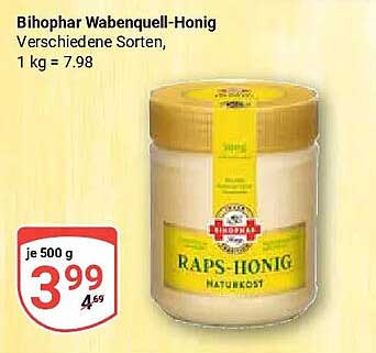 Bihophar Wabenquell-Honig Verschiedene Sorten, 1 kg = 7.98