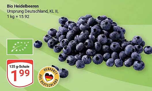 Bio Heidelbeeren