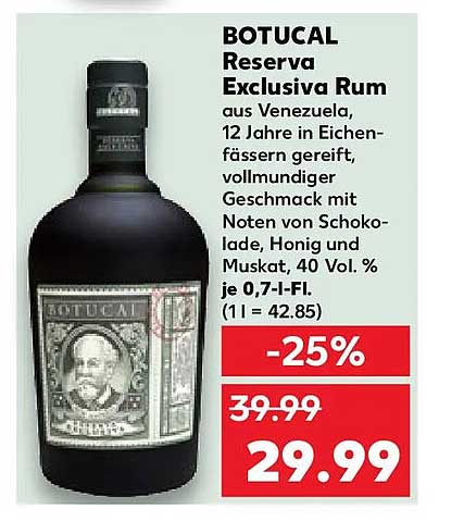 BOTUCAL Reserva Exclusiva Rum