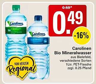 Carolinens Bio Mineralwasser
