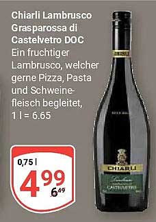 Chiarli Lambrusco Grasparossa di Castelvetro DOC