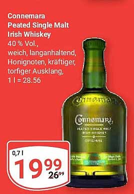 Connemara Peated Single Malt Irish Whiskey