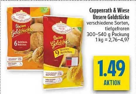 Coppenrath & Wiese Unsere Goldstücke verschiedene Sorten, tiefgefroren 300–540 g Packung 1 kg = 2,76–4,97