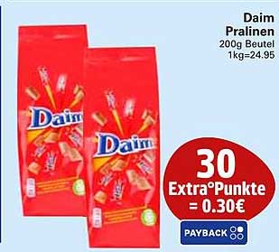 Daim Pralinen 200g Beutel 1kg=24.95