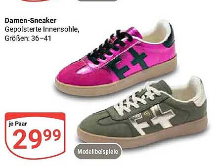 Damen-Sneaker Gepolsterte Innensohle, Größen: 36–41