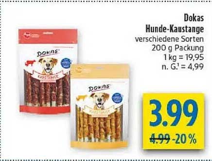 Dokas Hunde-Kausnacks verschiedene Sorten 200 g Packung