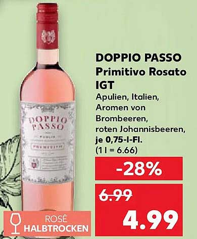 DOPPIO PASSO Primitivo Rosato IGT