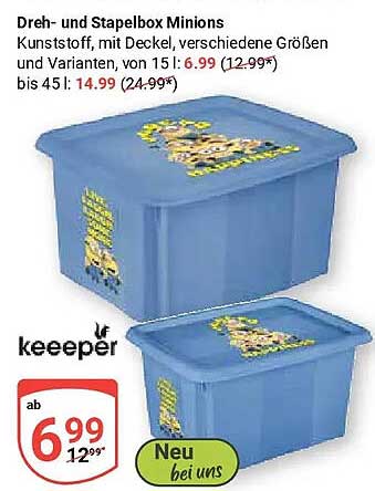 Dreh- und Stapelbox Minions