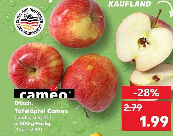 Dtsch. Tafelapfel Cameo