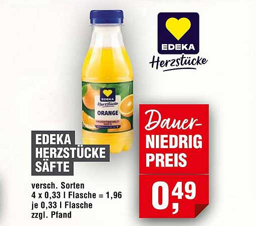 EDEKA HERZSTÜCKE SÄFTE