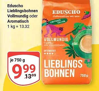 Eduscho Lieblingsbohnen Vollmundig oder Aromatisch