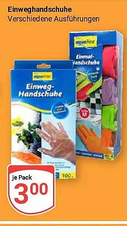 Einweghandschuhe Verschiedene Ausführungen