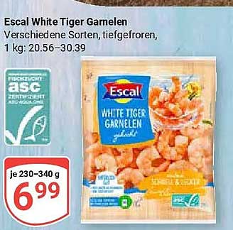 Escal White Tiger Garnelen