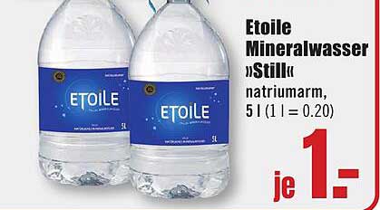 Étoile Mineralwasser »Still« natriumar m, 5 l (1 l = 0,20)