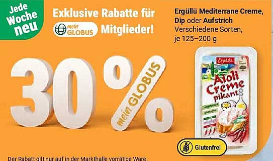 Exklusive Rabatte für mein GLOBUS Mitglieder! 30%
