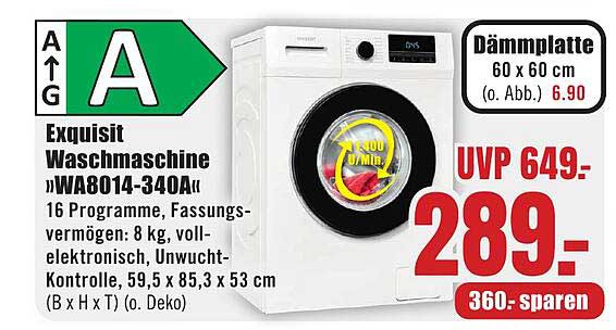 Exquisit Waschmaschine »WA8014-340A«