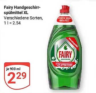 Fairy Handgeschirr-spülmittel XL Verschiedene Sorten, 1 l = 2.54