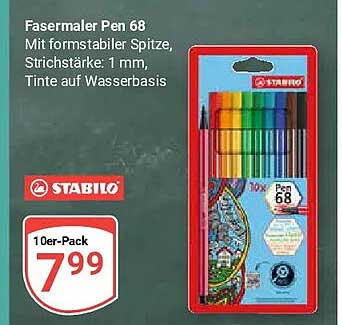 Fasermaler Pen 68