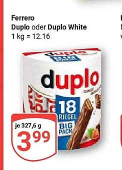 Ferrero Duplo oder Duplo White 1 kg = 12.16