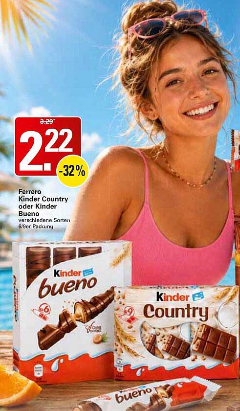 Ferrero Kinder Country oder Kinder Bueno