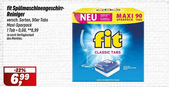 fit Spülmaschinengeschirr-Reiniger