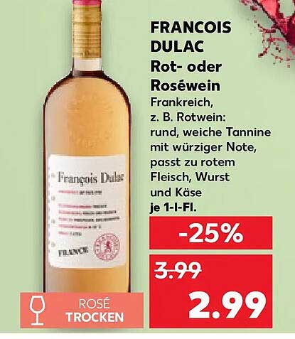FRANCOIS DULAC Rot- oder Roséwein