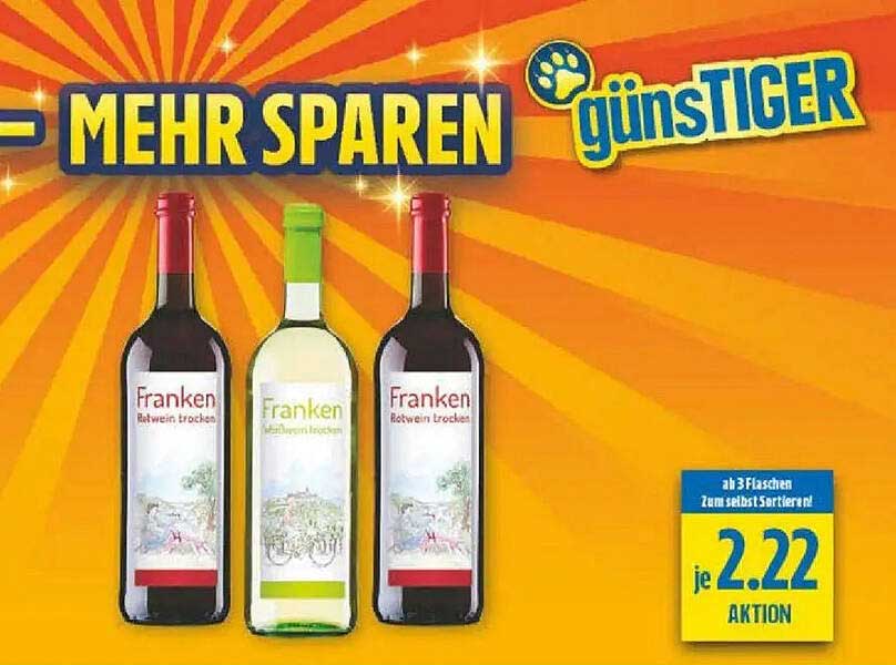 Franken Rotwein trocken / Franken Müller-Thurgau trocken