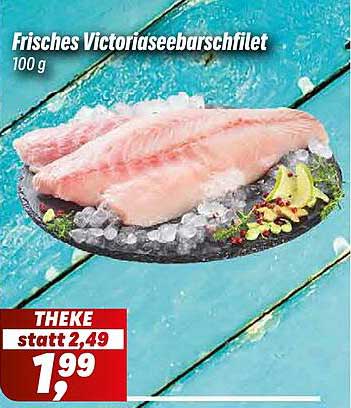 Frisches Victoriaseebarschfilet
