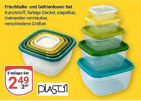 Frischhalte- und Gefrierdosen-Set