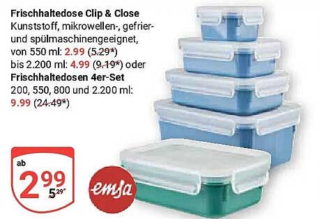 Frischhaltedose Clip & Close