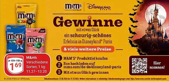Gewinne mit etwas Glück ein schaurig-schönes Erlebnis in Disneyland Paris & viele weitere Preise