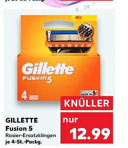 GILLETTE Fusion 5 Rasier-Ersatzklingen je 4-St.-Packg.