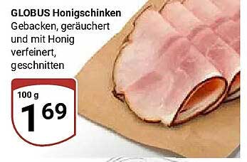 GLOBUS Honigschinken Gebacken, geräuchert und mit Honig verfeinert, geschnitten