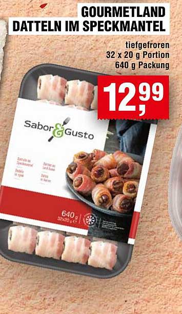 GOURMETLAND DATTELN IM SPECKMANTEL