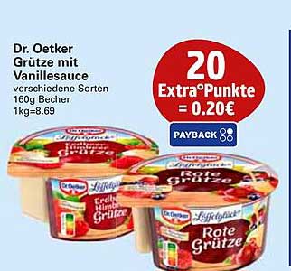 Grütze mit Vanillesauce, verschiedene Sorten, 160g Becher, 1kg = 8,69