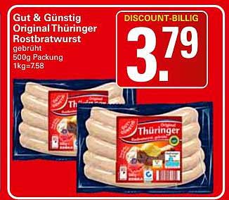 Gut & Günstig Original Thüringer Rostbratwurst