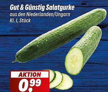 Gut & Günstig Salatgurke aus den Niederlanden/Ungarn Kl. I, Stück